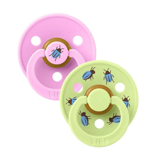 Биберони BIBS Studio COLOUR Beetle - Ballet/Matcha, 2 бр.