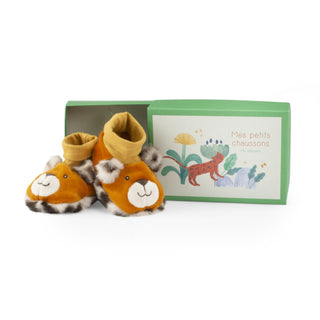Moulin Roty Бебешки пантофки Taigo leopard, The Mawa forest