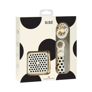 BIBS Подаръчен Сет Polka - 6-18 месеца, Ivory/Black
