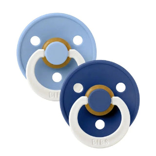 Биберони BIBS Studio COLOUR Sky Blue GLOW/Cornflower GLOW, 2 бр.