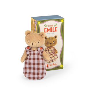 Moulin Roty Малка мека играчка Emile the little bear, The Minouchkas