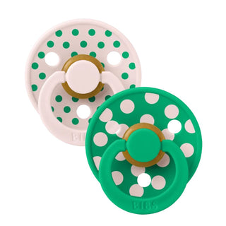 Биберони BIBS COLOUR, Polka Petal/Cactus, 2 бр.