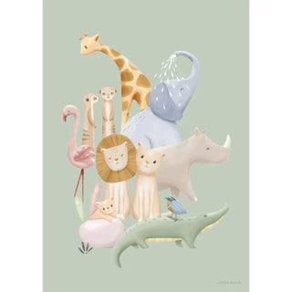 Плакат Safari Friends