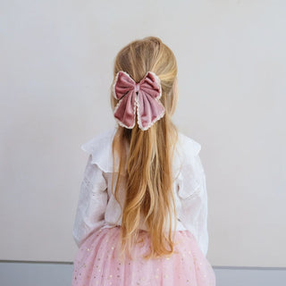 Mimi & Lula Шнола Scalloped edge velvet bow