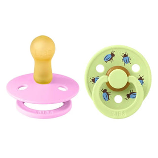 Биберони BIBS Studio COLOUR Beetle - Ballet/Matcha, 2 бр.