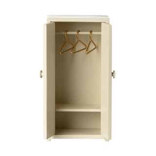 Maileg Дървен гардероб, Mouse - Cream