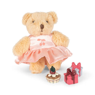 Konges Slojd Малка плюшена играчка Tiny Teddy BIRTHDAY