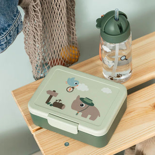 Бутилка със Сламка Tiny Trails Green 350 мл