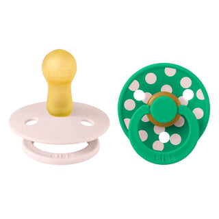 Биберони BIBS COLOUR, Polka Petal/Cactus, 2 бр.