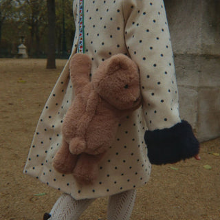 Konges Slojd Детска плюшена чанта - teddy bear
