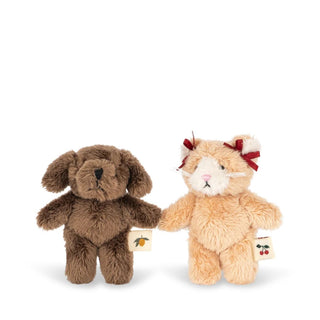 Konges Slojd Мека играчка TINY TEDDY BEST FRIENDS - green stripe