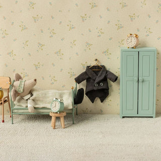 Maileg Дървен гардероб, Mouse - Soft blue