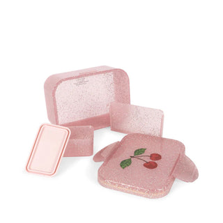 Konges Slojd Кутия за обяд GLITTER, cherry glitter