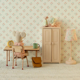Maileg Дървен гардероб, Mouse - Light rose