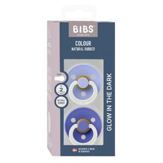 Биберони BIBS Studio COLOUR Hush GLOW/Grape GLOW, 2 бр.