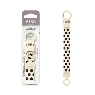 BIBS Loop Клипс за Залъгалка Polka Ivory Black