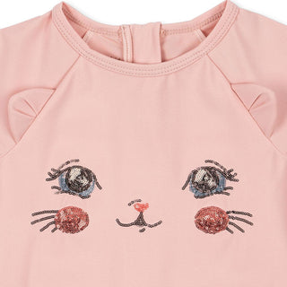 Konges Slojd Детски цял бански KITTY, powder pink