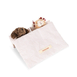 Konges Slojd Мека играчка TINY TEDDY BEST FRIENDS - green stripe