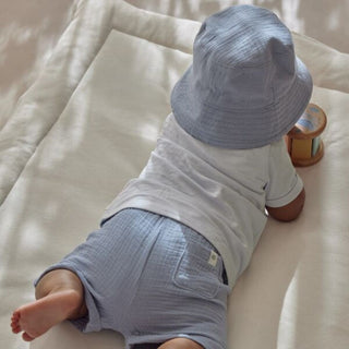 Бебешка Тениска с Къс Ръкав и Джобче Baby Blue