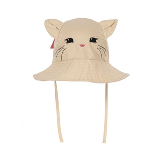 Konges Slojd Детска шапка за слънце VERBENA BOW KITTY, creme brulee