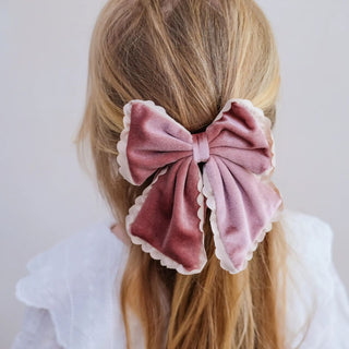 Mimi & Lula Шнола Scalloped edge velvet bow