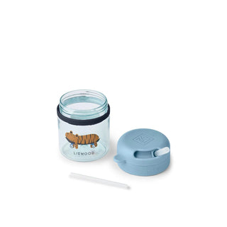 LIEWOOD Чаша със сламка PAVIA Tritan Fun / Beach blue, 280 мл.