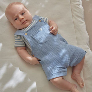 Бебешко Боди с Къс Ръкав Stone Blue Stripe