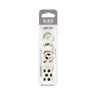 BIBS Loop Клипс за Залъгалка Polka Ivory Black