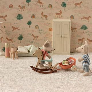Maileg Tricycle hanger, Mouse - Coral
