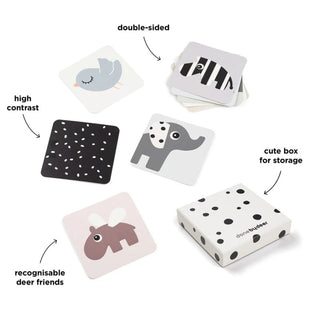 Бебешки контрастни карти Deer friends Colour mix - 10 бр.