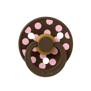 Биберони BIBS COLOUR, Polka Baby Pink/Mocha, 2 бр.