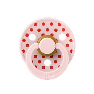 Биберони BIBS COLOUR, Polka Blossom/Candy Apple, 2 бр.