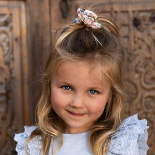 Скрънчита Meadow Flowers/Denim Blue Stripe, 2 бр.