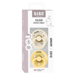 Биберони BIBS x Moomin COLOUR Ivory/Pale Butter, 2 бр.