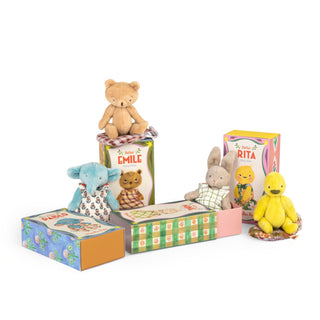 Moulin Roty Малка мека играчка Emile the little bear, The Minouchkas