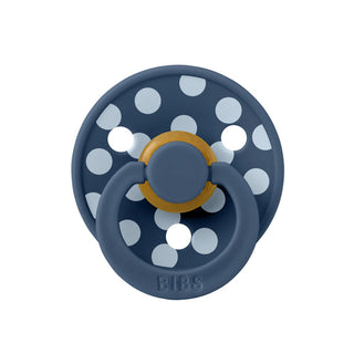 Биберони BIBS COLOUR, Polka Baby Blue/Steel Blue, 2 бр.