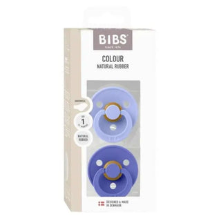Биберони BIBS COLOUR, Dusty Hush/Grape, 2 бр.