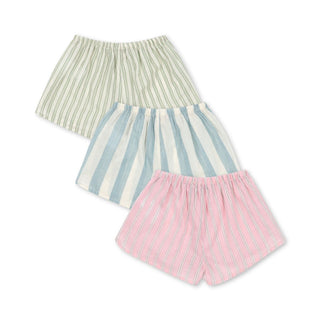Konges Sløjd Комплект от 3 детски шорти ASLI - basil/orchid/bleu stripe