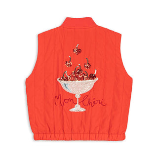 Konges Sløjd Детски елек Juno - fiery red