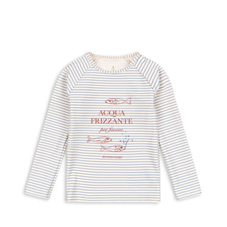 Konges Slojd Детски бански с дълъг ръкав ASTER, stripe bluie