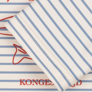 Konges Slojd Детски бански с дълъг ръкав ASTER, stripe bluie