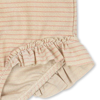 Konges Slojd Детски цял бански с дълъг ръкав JADE, rose stripe