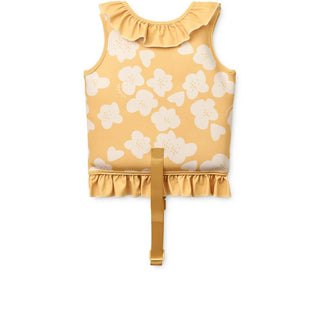 LIEWOOD Жилетка за Плуване с волани DOVE, Flower / Lemon yellow