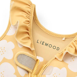 LIEWOOD Жилетка за Плуване с волани DOVE, Flower / Lemon yellow