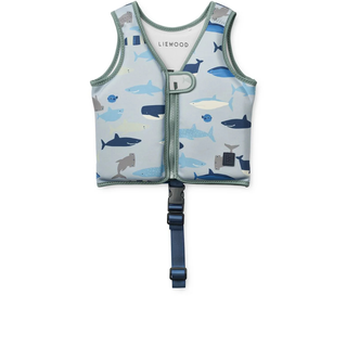 LIEWOOD Жилетка за Плуване DOVE, Shark / Dove blue