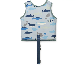 LIEWOOD Жилетка за Плуване DOVE, Shark / Dove blue