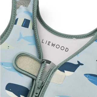 LIEWOOD Жилетка за Плуване DOVE, Shark / Dove blue