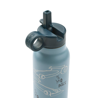 LIEWOOD Бутилка за вода FALK Race cars / Beach blue, 350 мл.