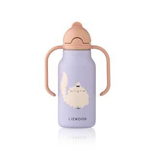 LIEWOOD Бутилка за вода KIMMIE Cat / Warm lilac, 250 мл.