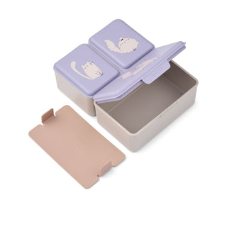 LIEWOOD Кутия за oбяд DRISS Cat / Warm lilac